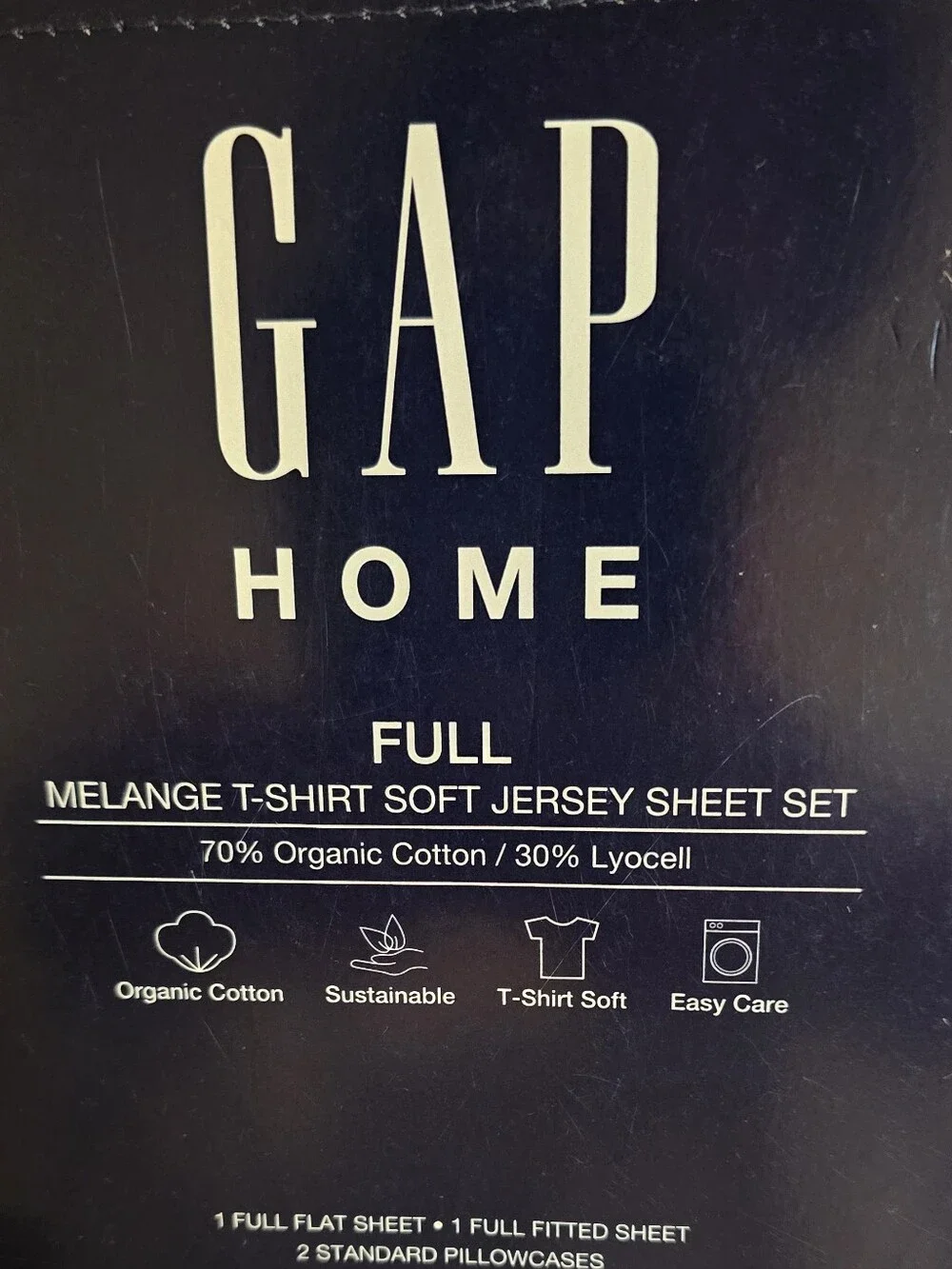 GAP Home Full Jersey Sheet Set - Navy